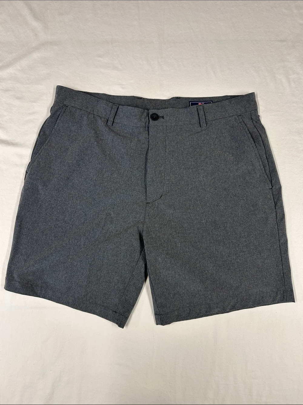 Vineyard Vines Performance Breaker Shorts Mens 38 Gray Heather Golf Stretch